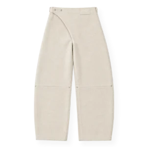 DENIM SLANT PANTS