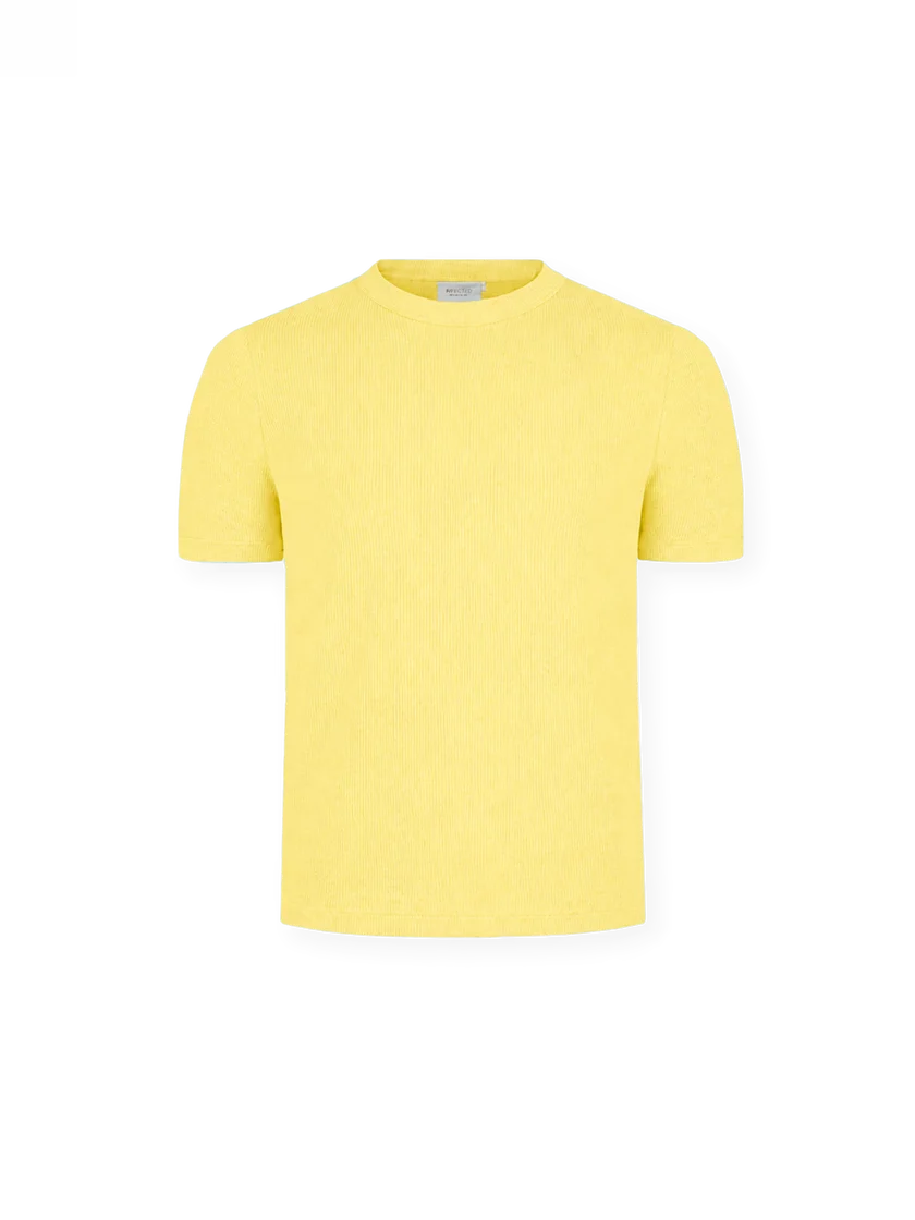 SLIM RIB SHIRT YELLOW SLIM RIB SHIRT YELLOW
